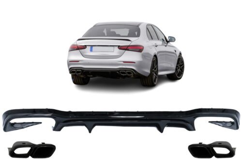 MERCEDES C CLASS W206 AMG63 DIFFUSER ΜΕ ΜΑΥΡΕΣ ΕΞΑΤΜΙΣΕΙΣ