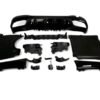 MERCEDES C CLASS W206 AMG63 DIFFUSER ΜΕ ΜΑΥΡΕΣ ΕΞΑΤΜΙΣΕΙΣ
