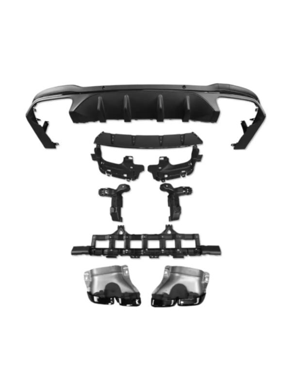 MERCEDES GLC X253 DIFFUSER AMG63 ΜΕ ΜΑΥΡΕΣ ΕΞΑΤΜΙΣΕΙΣ