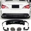 MERCEDES CLA W117 DIFFUSER AMG45 ΜΕ ΜΑΥΡΕΣ ΕΞΑΤΜΙΣΕΙΣ